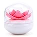 Bloss Cotton Swab Holder Lotus Q-tip Dispenser Decorative Bathroom Accessories, Pink