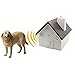 Super Outdoor and Indoor Ultrasonic Dog Bark Control Anti Barking Device Sonic Bark Deterrents with Hanging Hole in 2017 Newest Birdhouse Shape (Black)