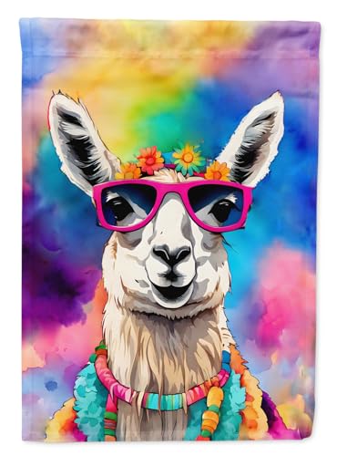 Caroline's Treasures Hippie Animal Llama House Flag Large Porch Sleeve Pole Dec…
