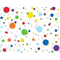 Mozamy Creative Dots Wall Decals (175 Count) Primary Colors Dots Decals Rainbow Colors Polka Dot Decor Kids Wall Decals Classroom Wall Decals Playroom Wall Decor