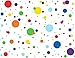 Mozamy Creative Dots Wall Decals (175 Count) Primary Colors Dots Decals Rainbow Colors Polka Dot Decor Kids Wall Decals Classroom Wall Decals Playroom Wall Decor
