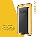 Note 8 Case, Clear Transparent Protective Slim Fit Full Body Armor Defender Bumper [Wireless Charging Compatible] Cover for Samsung Note 8 (2017) by Lumion (Diamond Bumper - Black)