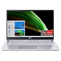 Acer Swift 3 Thin & Light Laptop | 14” Full HD IPS 100% sRGB Display | AMD Ryzen 7 5700U Octa-Core Processor | 8GB LPDDR4X | 512GB NVMe SSD | WiFi 6 | Backlit KB | FPR | Amazon Alexa | SF314-43-R2YY