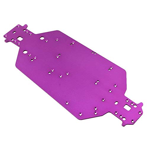 Hobbypark 04001 Metal Aluminum Chassis Plate for RC Electric 1/10 Redcat Volcano EPX Exceed Infinitive Rally Monster Truck Off Road Buggy Upgrade Parts (Purple)
