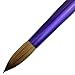 Pana USA Acrylic Nail Brush100% Pure Kolinsky Hair New LIMITED EDITION BEIGE PURPLE Wood Handle with Purple Ferrule Round Shaped Style (Size # 10)