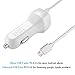 Car Charger for Galaxy S7 S7edge S6/S6 edge/S6edge+ Note 5 , Impowely Micro USB Ultra Rapid Car Charger For Samsung Galaxy S7 S6 S5 S3 S4 Note 2 Note 3 Coiled Cable (White)