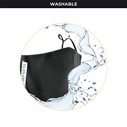 Sonovia Reusable Face Mask with Patented Breathable Fabric, Unisex