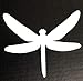 DCentral Dragonfly Flexible Screen Magnet Décor; Double-Sided. Bright White-Easier to See Day & Night. Decorative. Helps to Stop Walking into Screens, Covers Small Tears in Screens Size W 6