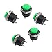 Uxcell a12081400ux0277 5 x Momentary SPST NO Green Cap Push Button Switch AC 6A/125V 3A/250V