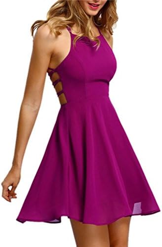 HODOD Long Pink Dresses Women Teen Dresses for Special Occasions Women Strappy Dresses Mini Dress