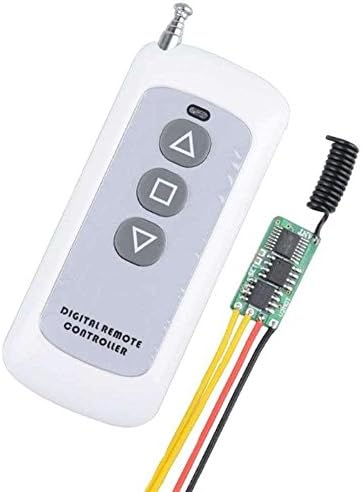 Motor Remote Control Switch 12V Secure 433Mhz Wireless RF Switch Motor Forwards Reverse, Long Range Remote Control Saving Power Remote Switch DC 12V 3V 3.7V 4.2V 4.5V 5V 6V 7.4V 9V