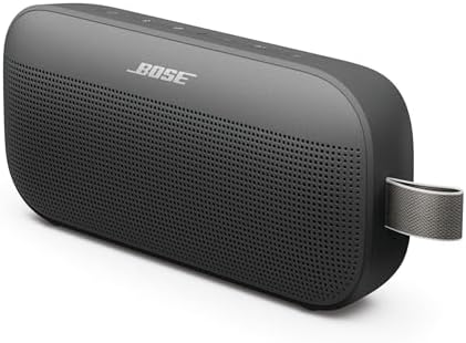 SoundLink Flex SE Tragbarer Bluetooth Lautsprecher (2. Gen.), Tragbarer Outdoor Lautsprecher, wasserdicht & staubdicht, mit naturgetreuem Klang, Ohne Mikrofon, bis zu 12 h Akkulaufzeit, Schwarz
