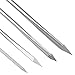 Shappy 4 Pieces Leather Stitching Needle with 4 Different Sizes for Leather Projects with Clear Bottle