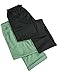 HANES Mens 2 Pack Woven Sleep Pant, Black, Green 37512-Large