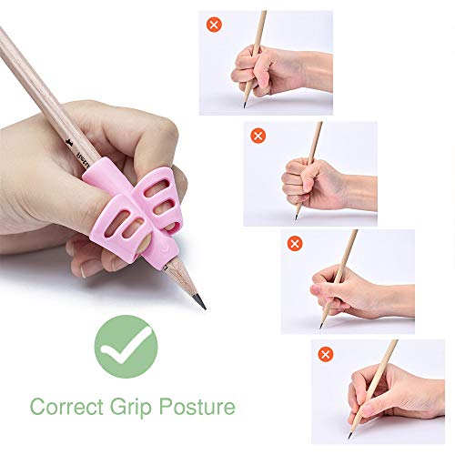 Pencil Grips for Kids Handwriting Left Handed, Toddlers 24 Years, Soft