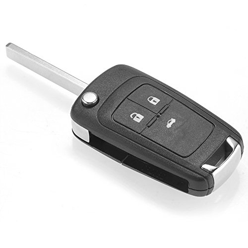 Replacement Folding Remote Key Case Shell Entry Fob Blade for Chevrolet Cruze