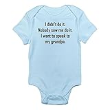 CafePress - I Want To Speak To My Grandpa Body Suit - Cute Infant Bodysuit Baby Romper