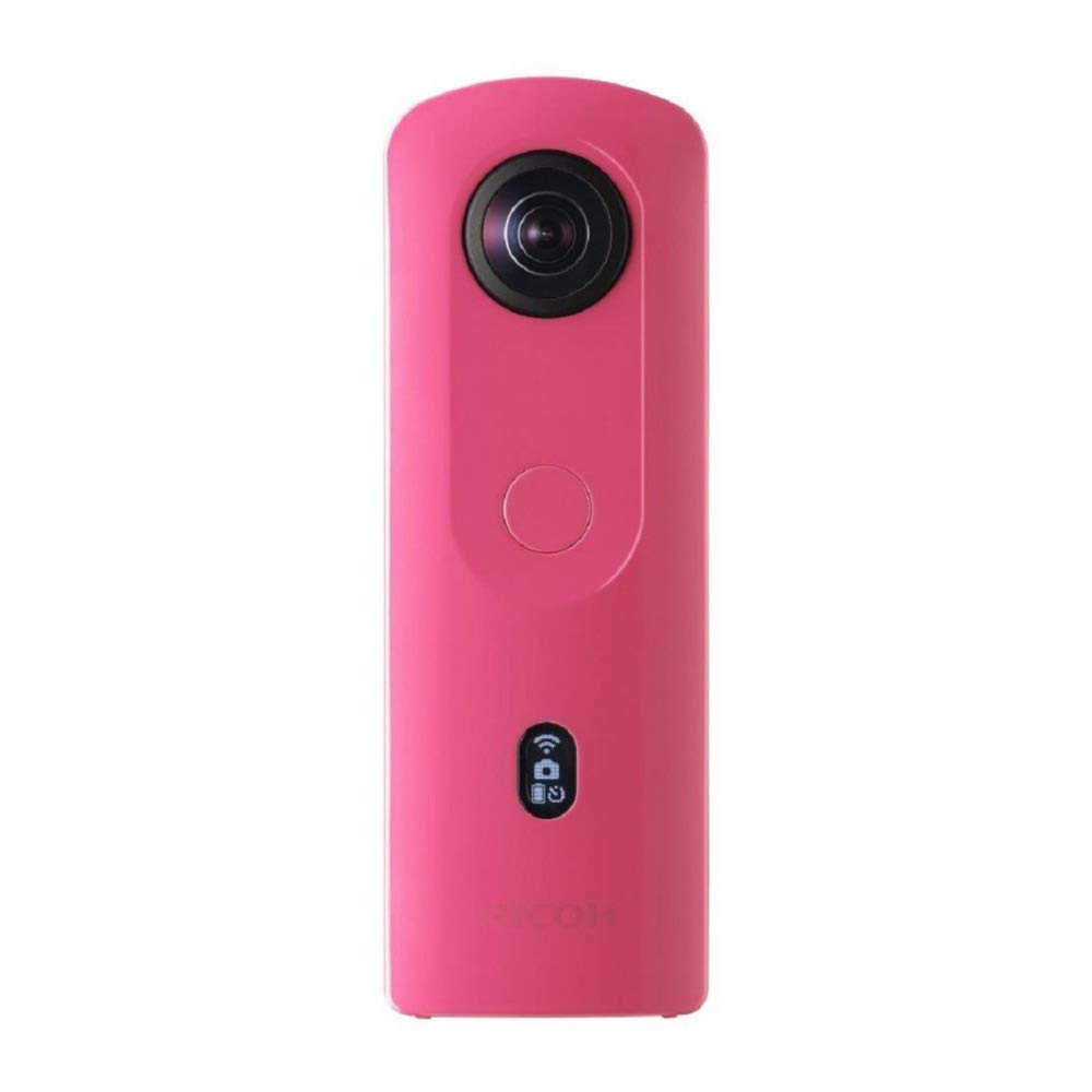 RICOH THETA SC2 PINK 360°Camera 4K Video with image stabilization High image quality High-speed data transfer Beautiful portrait shooting with face detection Thin & Lightweight For iOS, Android