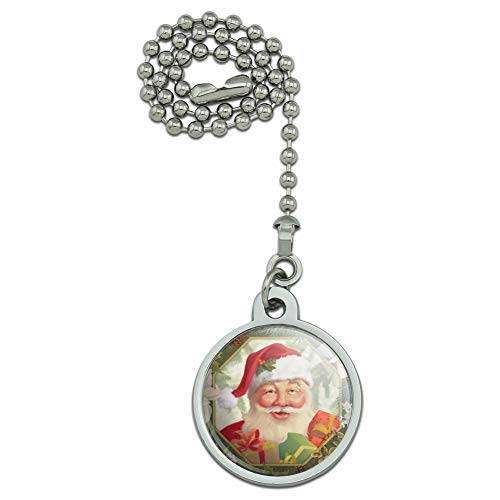 GRAPHICS & MORE Christmas Holiday Festive Jolly Santa Claus Ceiling Fan and Light Pull Chain