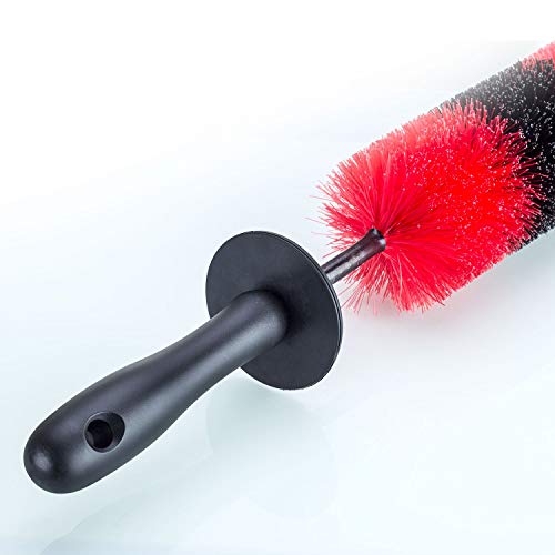 Premium Wheel /Rim Cleaning Brush Long Soft Bristle,Car Wheel Brush,Rim Tire Detail Brush,Multipurpose use For Cleaning Wheels,Rims,Exhaust Tips,Motorcycles,Bicycles, Grills,Engine (CCS-002) - Thumbnail 5