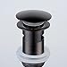 Beelee Oil Rubbed Bronze Pop Up Drain， Bathroom Faucet Vessel Vanity Sink Drain Stopper with Overflow，BLDY9443B
