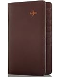 Travel Design all in one Travel Wallet - 2 Passport Holder Organizer - Gift box (Brown)