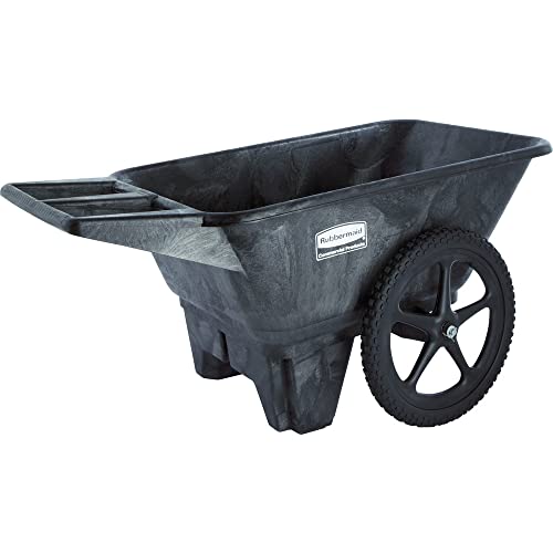 Rubbermaid Commercial Big Wheel Cart, 200 Pound Capacity, Black, FG565461BLA Pricepulse
