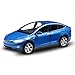 Diecast Model Cars Toy Cars Alloy Pull Back Toy Car with Sound and Light Toy Kids Toys 1/32 Scale (Blue)