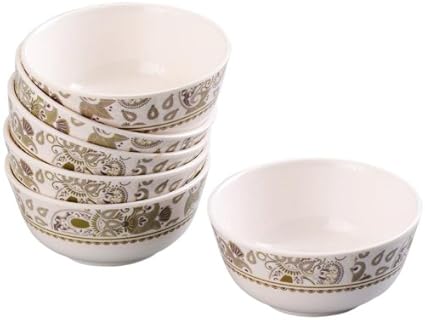 Servewell Royal Paisley Round Soup Bowl Set, 11.5cm, Set of 6