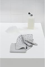 Brabantia Microfibre Cleaning Cloths (x2) 30x30 cm Light Grey Machine Washable view 5