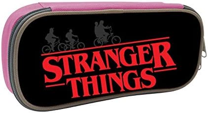 XingKongstore Stranger Things Four Children Upside Down Pen Case Pencil Bag Makeup Pouch Cosmetic Bag Durable Students Stationery