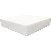 Foamy Foam High Density 6 inch Thick, 24 inch Wide, 24 inch Long Upholstery Foam, Cushion Replacement