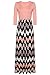 ANGVNS Long Sleeve Striped Patchwork Fit and Flare Swing Dress For Women