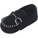 Fire Frog Baby Shoes Infant Toddler Boy Shoes Crib Bebe Classic Handsome Soft Soled Loafers Black 6-12 Months