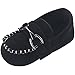 Fire Frog Baby Shoes Infant Toddler Boy Shoes Crib Bebe Classic Handsome Soft Soled Loafers Black 6-12 Months