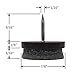 Desunia 7/8inches Dia. Heavy Duty Felt Nail-on Slider Glide Pads for Chairs, Stools, & Tables - Furniture Slides Like Magic -Tile & Hard Wood Floor Protector - Espresso - 16 pcs.