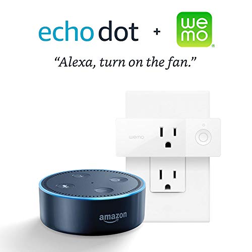 Echo Dot (2nd Generation) - Black + WeMo Mini Smart Plug, Works with Alexa