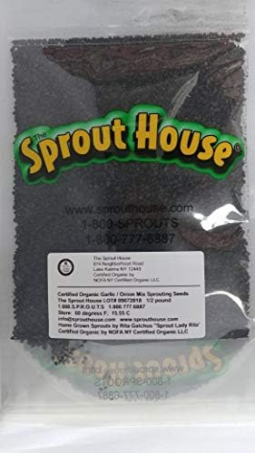 The Sprout House Garlic and Onion Mix 1/2 Lb Certified Organic Non-gmo Sprouting Seeds