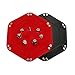 Dice Tray Metal Dice Rolling Tray Holder Storage Box for RPG, DND Table Games, Double Sided Folding PU Leather Tray (Red)