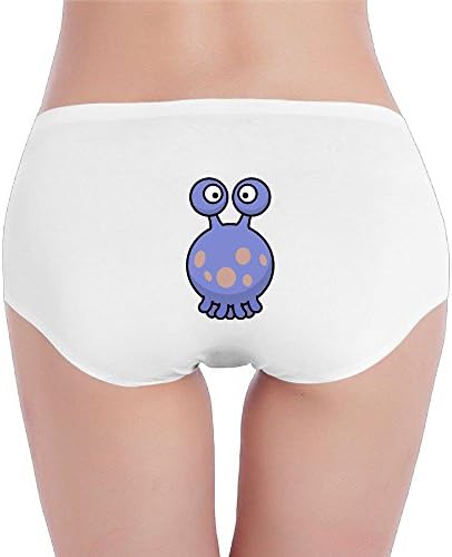 Lasong Floating Alien Women's Low-waisted Panties S White