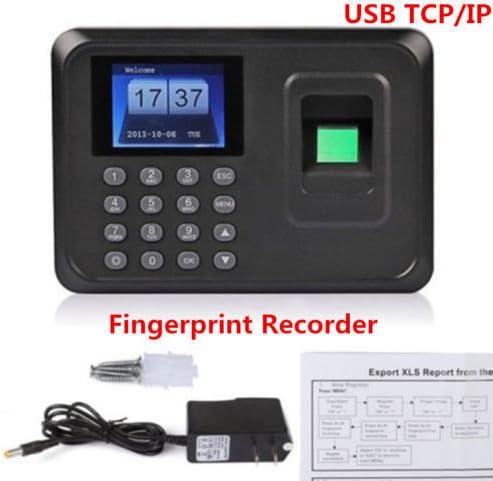 Biometric Fingerprint Attendance Time Clock Employee Payroll Recorder TCP/IP+USB