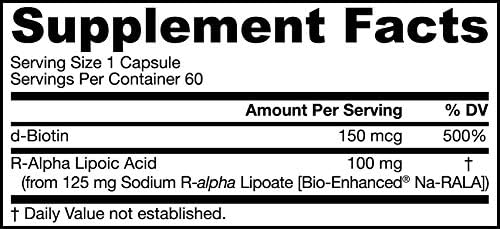 Jarrow Formulas R-Alpha Lipoic Acid, Supports Energy, Cardio Vascular Health, 100 mg, 60 Caps 2 41hUvpqilIL. AC