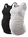 Liu & Qu Maternity Basic Tank Top Mama Clothes Sleeveless Women's Solid Side Ruching Vest
