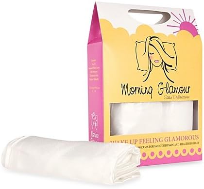 Morning Glamour Satin Standard Pillowcases in Ivory (Set of 2)