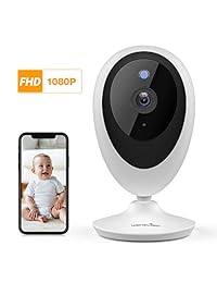 Monitor de bebé, WiFi inalámbrico sistema de seguridad para el hogar 1080P FHD Wansview para ancianos y cámara de mascotas con detección de movimiento, audio de 2 vías, funciona con Alexa, tarjeta TF y nube disponible K5