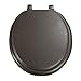 Ginsey Cushioned Soft Toilet Seat for Stylish Bathroom Décor, Chocolate Brown, Standard