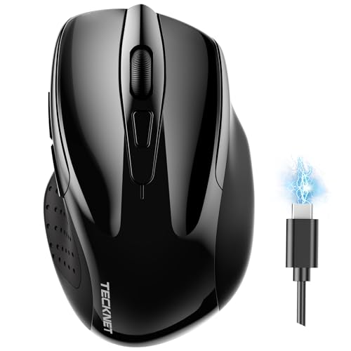 TECKNET Wireless Mouse Rechargeable 4800 DPI Silent