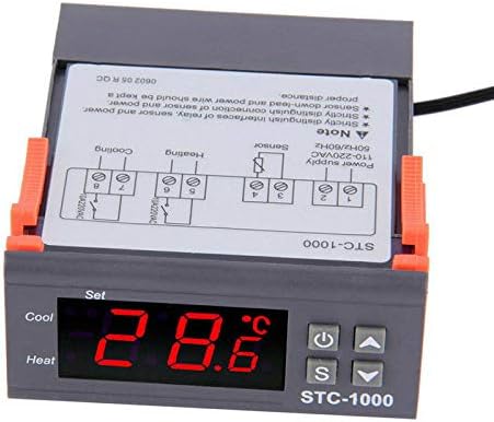 POWERTOOL 220V Temperature Controller Thermostat, Digital Temperature Thermostat STC-1000 Controller -50℃~110℃ Heating Cooling - Image 3