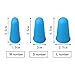Pengxiaomei 12 Pieces Silicone Hot Glue Gun Finger Caps Silicone Finger Protectors for Hot Glue Wax Rosin Resin Honey Adhesives Scrapbooking Sewing in 3 Sizes (Blue and Red)