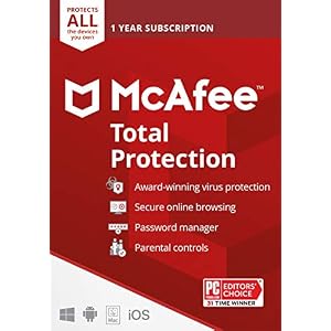 McAfee Total Protection 2022 | Unlimited Devices | Antivirus Internet Security Software | VPN, Password Manager, Dark…